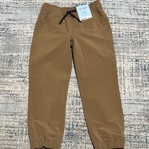 NWT Cat & Jack Tan Elastic Cuff Pants